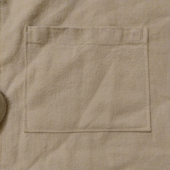 Handmade Flax Linen Grain Sack Apron Natural Oatmeal NEW Farmhouse Eco Boho Chic - Picture 4 of 12